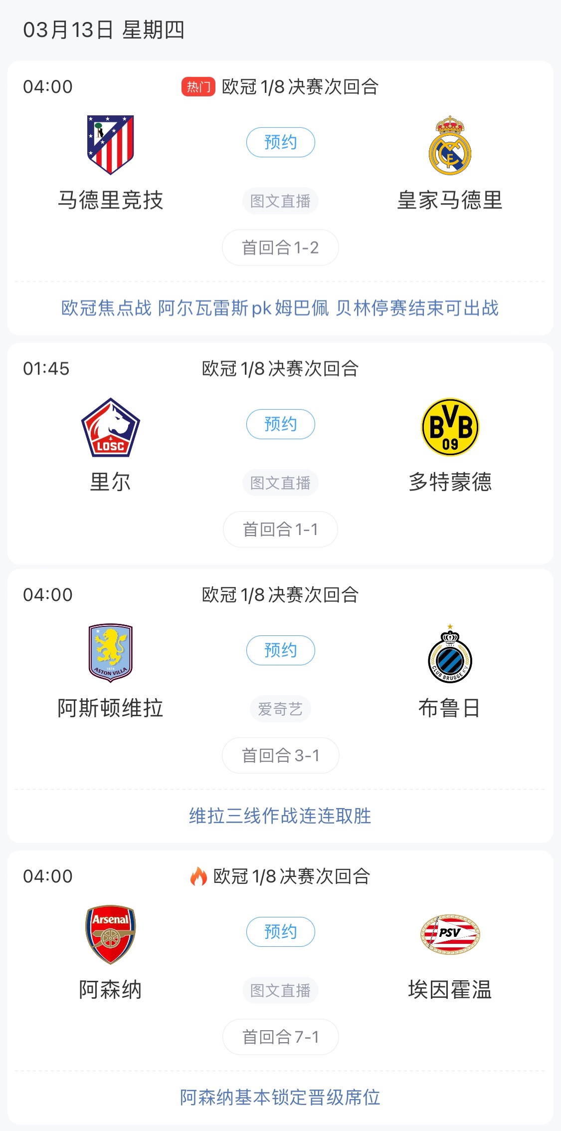 歐冠8強(qiáng)最后4個席位！皇馬戰(zhàn)馬競，首回合迷失的姆巴佩能否爆發(fā)？