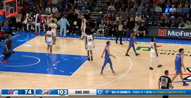 多名主力輪休！雷霆三節(jié)破百 103-74領先76人29分
